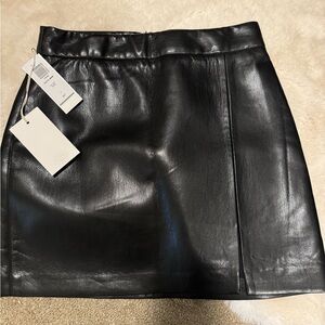 Pleather mini skirt never worn